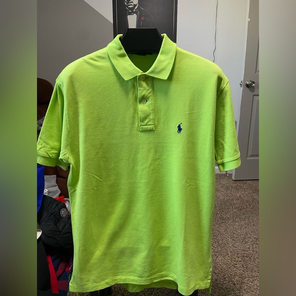 Ralph Lauren Lime Green Polo Shirt - Picture 1 of 2